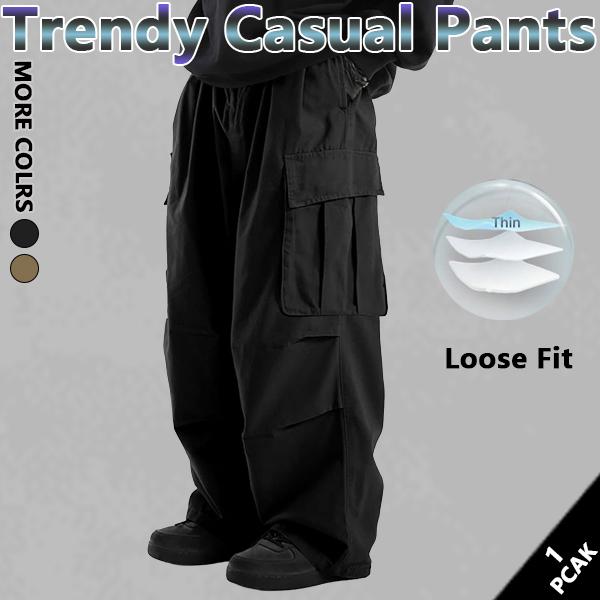 Men‘s Loose Sports Pants Men Trousers Large pocket cargo casual trousers Comfortable DesignAthleisure Style Bottoms Athletic Bottoms Gymwear streetwear fall outfits outfits men gym athletic clothes