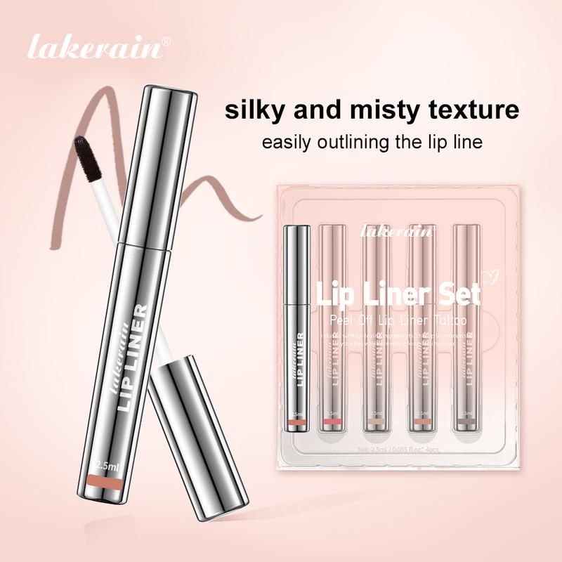 Shop Clearance&Valentine's Day Gifts  4 Colors Peel Off Lip Stain Tattoo Matte Finish Lip Liner Long Lasting Waterproof Plump Lip Makeup Gift for Women Glossy Lipstick Tint Lipliner Safe Formula Semi-Permanent Color Non-Greasy