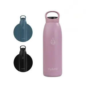 HYDRO H2O Yoga 32oz Stainless Steel Water Bottle – BPA Free, Double Wall Insulated, Leak-Proof, Sweat-Proof Matte Finish, Dishwash Safe