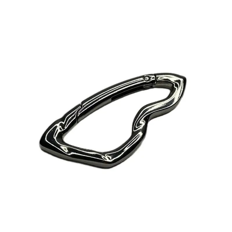 Heavy-Duty Locking Carabiner Keychain - Secure D-Shape Spring Hook Carabiner Clips for Keys, Packs, Belts, Bottles - Rustproof Climbing Clip for Camping, Daily Carry, Carabiner Clips Heavy Duty