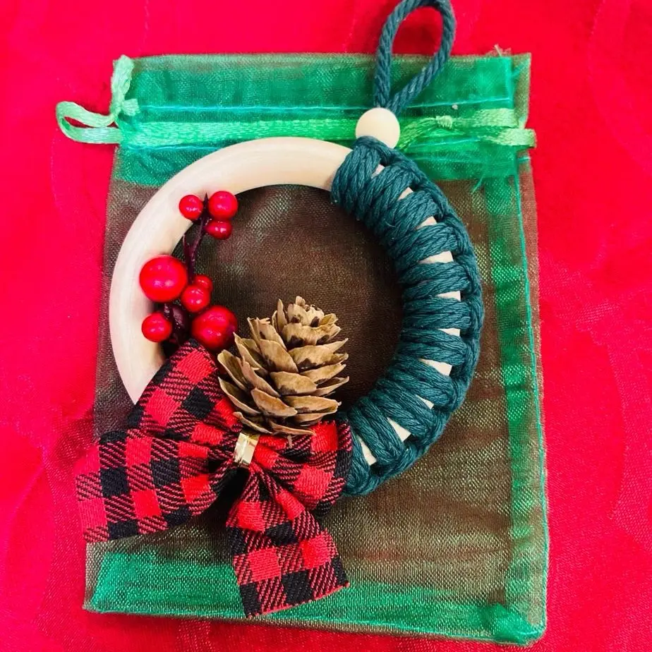 Macrame Christmas Ornaments Decoration