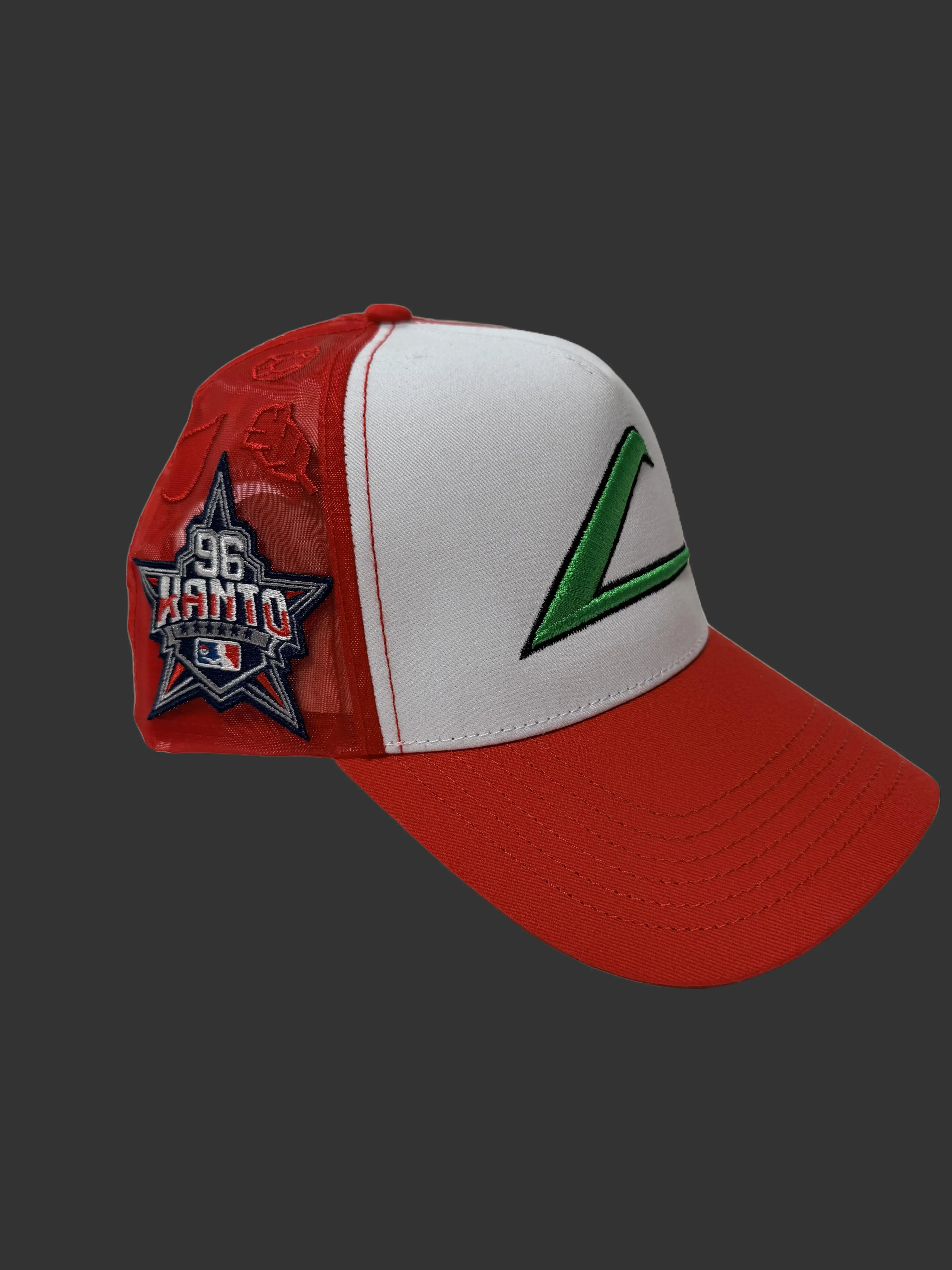 1996 Ash Catch All Knto Champs Themed Unisex Snapback Cap, Flat Bill Hat with Mesh Ventilation, Fashion Accessory for Everyday Wear, Flat Bill Hats, Unisex Fit, Mens Hats