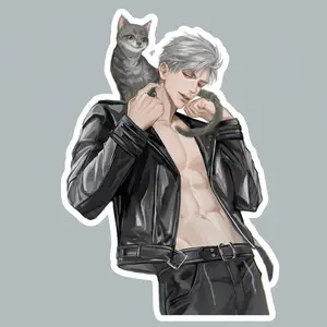 Dark Alluring Villain Energy Sylus Love and Deepspace Sticker