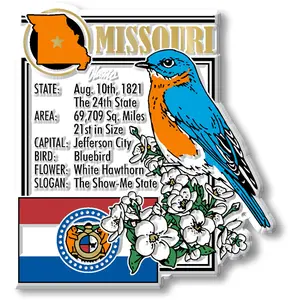 Missouri State Montage Magnet by Classic Magnets, 2.9" x 3.2"