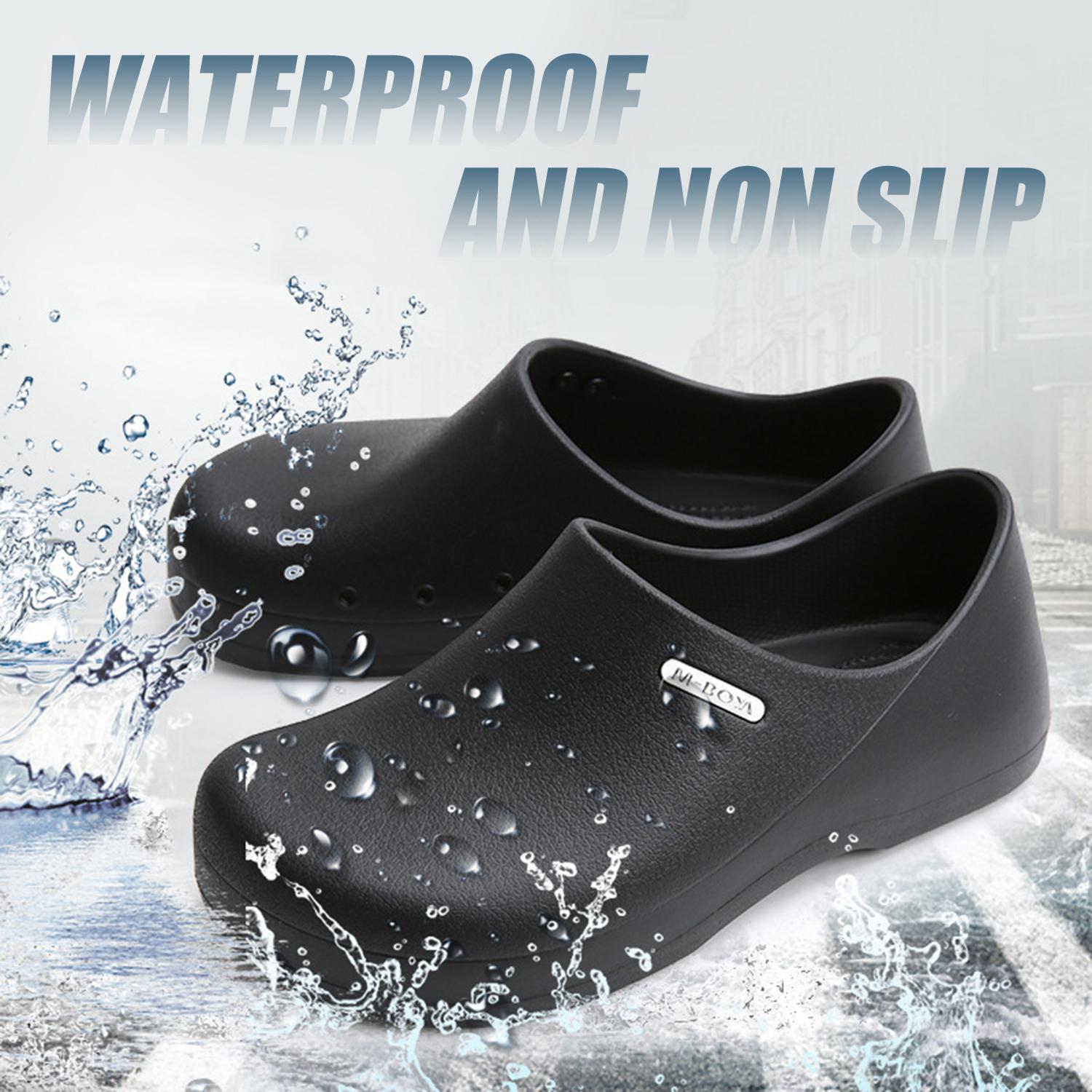 Anti-slip Waterproof Work Shoes Oil-Resistant Chef Nurse Slippers Lightweight Cushioned Wide Toe All Seasons Hospital Kitchen Restaurant #Springfresh Anti-slip Waterproof Work Shoes Oil-Resistant Chef Nurse Slippers Lightweight Cushioned Wide Toe All Seasons Hospital Kitchen Restaurant #Springfresh