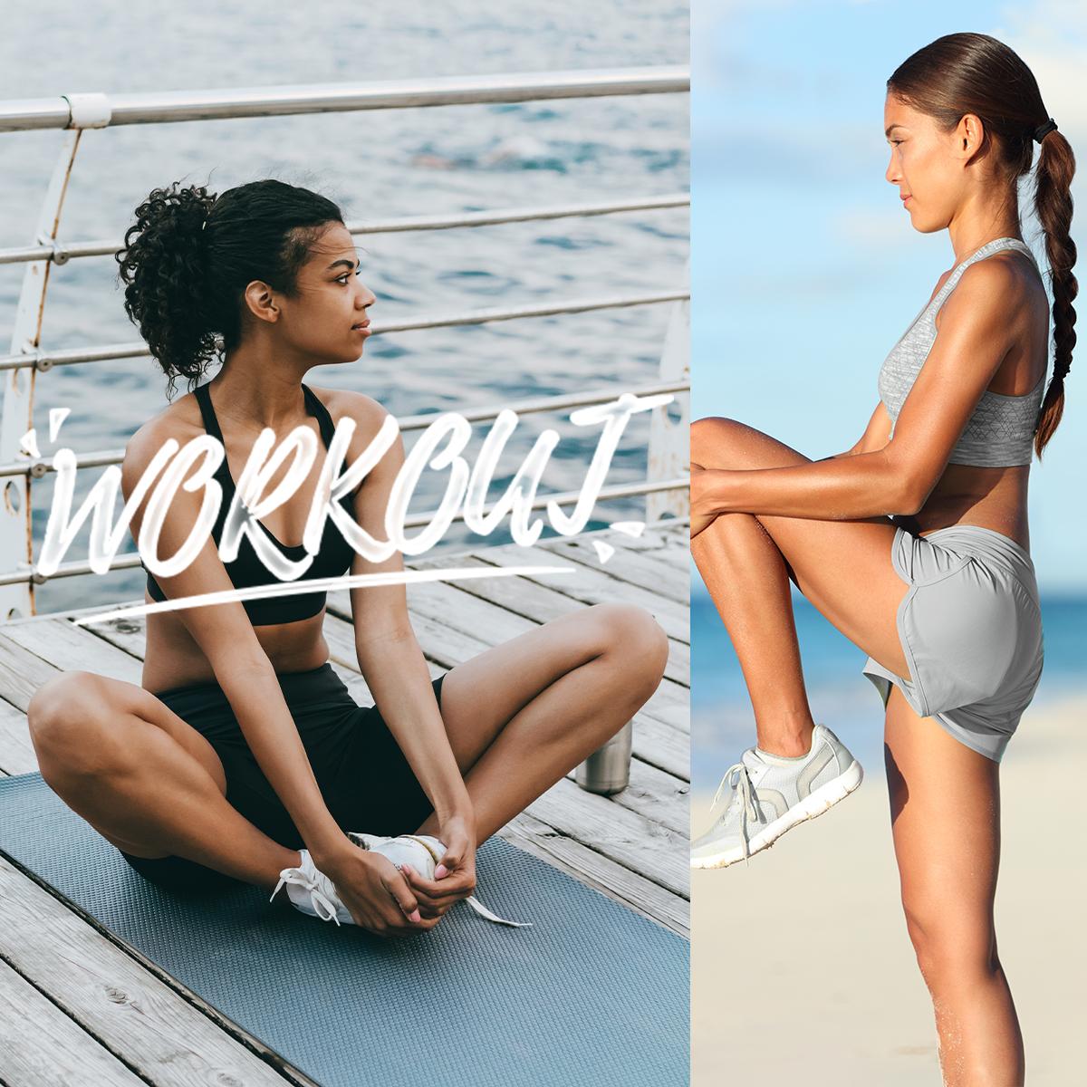 baleaf Women's 3''/5"/7''/9'' High Waisted Lightweight Board Shorts Swim/Running/Workout Quick Dry with Pockets Tankini Bottoms Bathing Suits Plus Size Bermuda Shorts