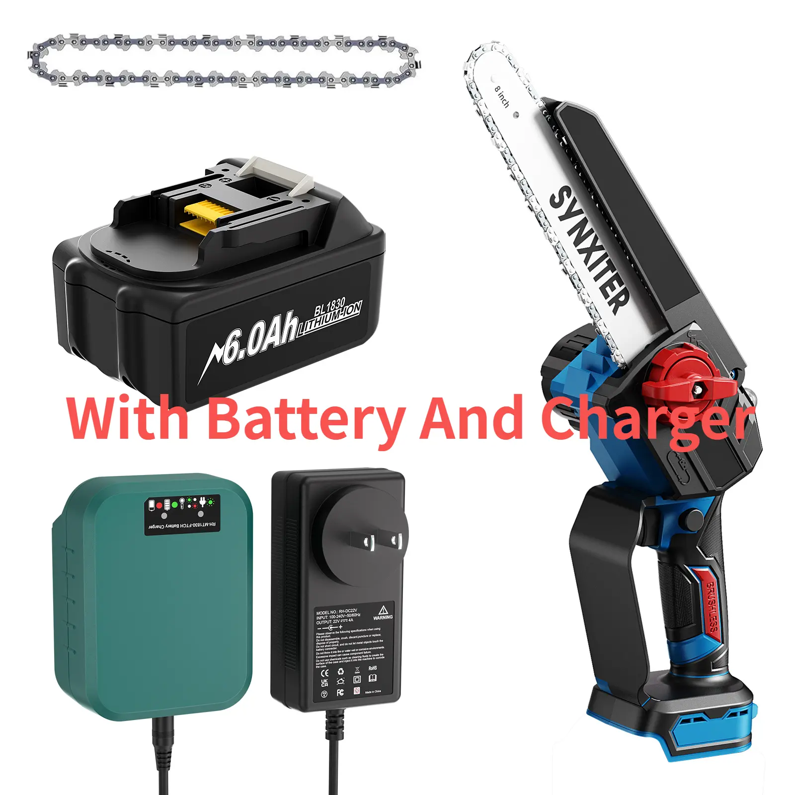 Chainsaw+Battery+Charger