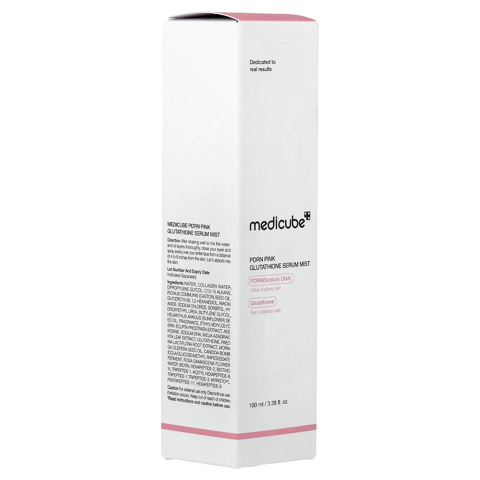 Medicube PDRN Pink Glutathione Serum Mist, 3.38 fl oz (100 ml)