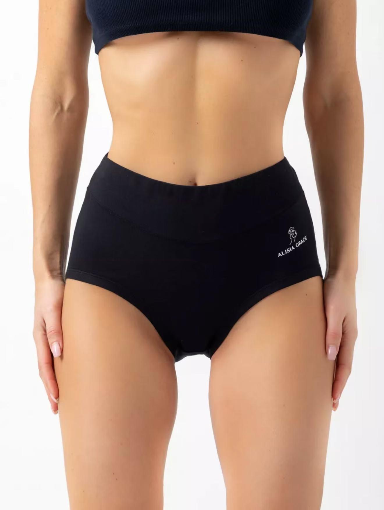 Women's High Waist Cotton Underwear in Muti-packs: 8pcs, 4pcs; - Hipster Style, Full Coverage Soft Ladies Briefs , Womenswear, Fit Breathable Everyday Cotton Underwear Solid Seamless Panties