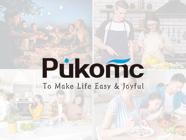 Pukomc  Indoor Smokeless Grill, Non-Stick Removable Grill Pan, Portable Electric Grill with Temperature Control, Fast Heat Up, Easy to Clean