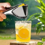 【AREL】Stainless Steel Citrus Juicer, Ergonomic Manual Lemon & Lime Squeezer, Easy-Squeeze Side Press Design, Foldable Space-Saving Kitchen Tool