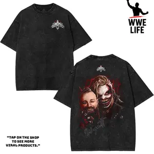 Bray Wyatt Wash T-Shirt, WWE Shirt, Graphic Tee, Unisex T-Shirt, men gifts Top Menswear Underwear Prints Seamless WWE Fan Clothing