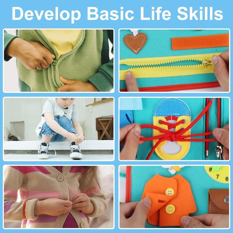 Busy Board Montessori Toys for Boys & Girls Birthday Gifts,Early Educational Game Travel Toys, Preschool Activities for Learning Fine Motor Skil Busy Board Montessori Toys for Boys & Girls Birthday Gifts,Early Educational Game Travel Toys, Preschool Activities for Learning Fine Motor Skil