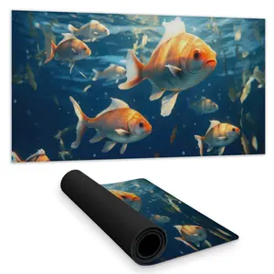 MWW C1DM1531D47MT5 16 x 32 in. Free Flow White Desk Mat for Home Decor - Stylish & Functional