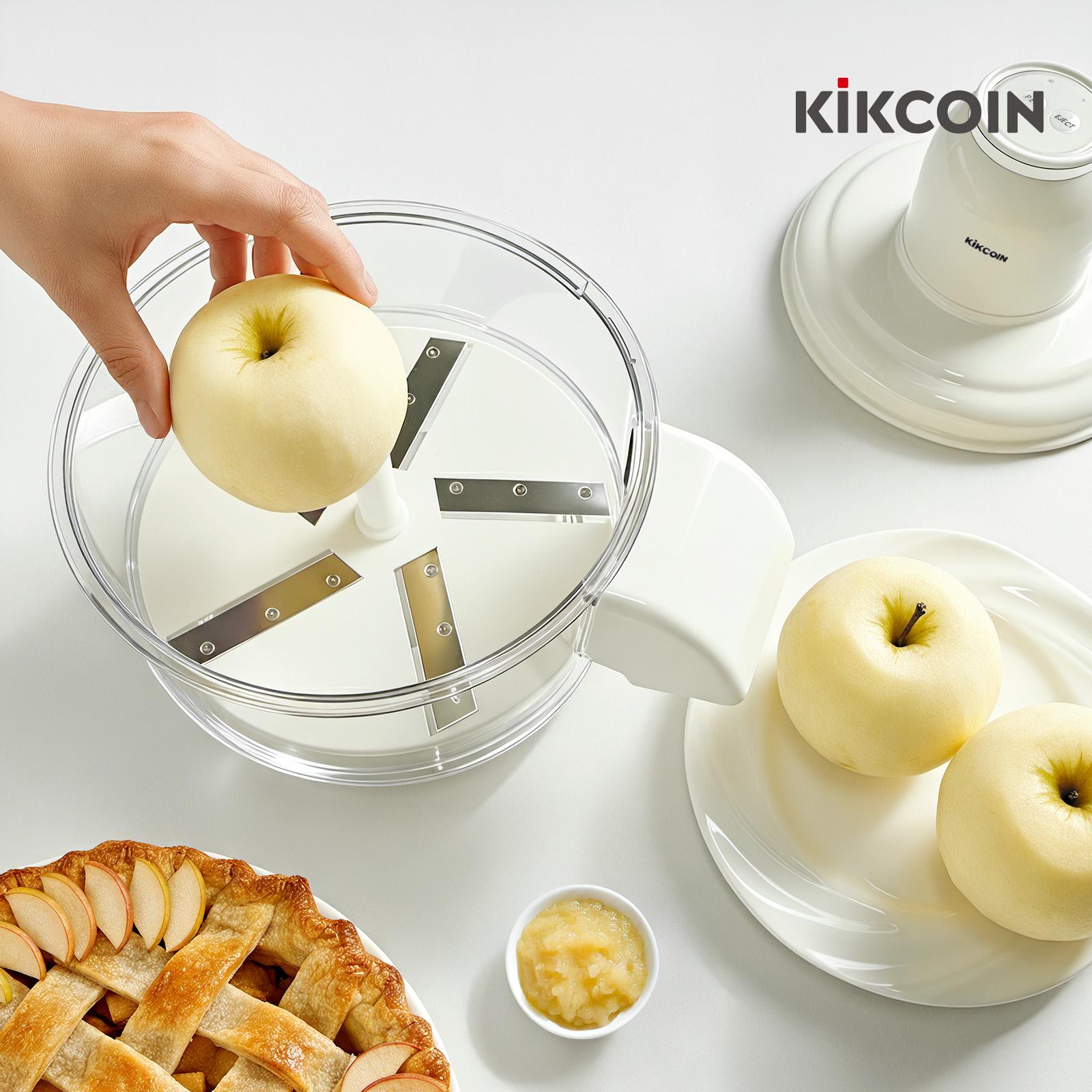 [Gift Idea]Potato&Garlic Small Fruit Peeling Machine,Machine,Automatic Multifunctional Vegetable Peeler, Rechargeable Home Kitchen Aid Peeler, Peel skin Smart Fruit Machines Durable Vegetable Slicer Durable,Cream White Utensils,New Year, Holiday