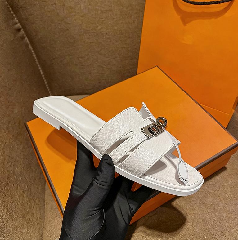 Women's Flat Slippers with Metal Buckle - Stylish & Versatile Spring/Summer New Arrivals SpringStatements