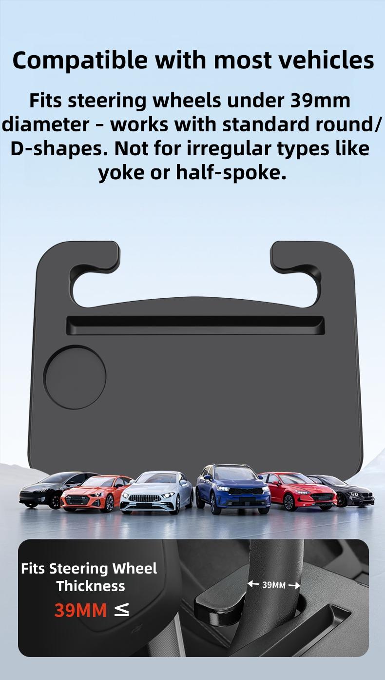 MSTARKE 2-in-1 Steering Wheel Desk-Steering Wheel Tray Table with Seat Gap Filler Organizer Car Food Tray for Driver Car Desk for Laptop & Eating Tesla Model 3 Model Y Accessories Fits Most Vehicles Steering Wheels MSTARKE 2-in-1 Steering Wheel Desk-Steering Wheel Tray Table with Seat Gap Filler Organizer Car Food Tray for Driver Car Desk for Laptop & Eating Tesla Model 3 Model Y Accessories Fits Most Vehicles Steering Wheels