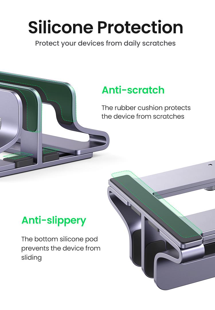 UGREEN Vertical Laptop Stand Holder Desk Single/Dual Aluminum Dock Compatible with MacBook Pro Air Laptop Stand Desktop Adjustable, Lenovo Ideapad, Surface Book, HP Notebook, Dell Chromebook Up to 17.3 Inch-TikTokShopBlackFriday ,TikTokShopHolidayHaul UGREEN Vertical Laptop Stand Holder Desk Single/Dual Aluminum Dock Compatible with MacBook Pro Air Laptop Stand Desktop Adjustable, Lenovo Ideapad, Surface Book, HP Notebook, Dell Chromebook Up to 17.3 Inch-TikTokShopBlackFriday ,TikTokShopHolidayHaul