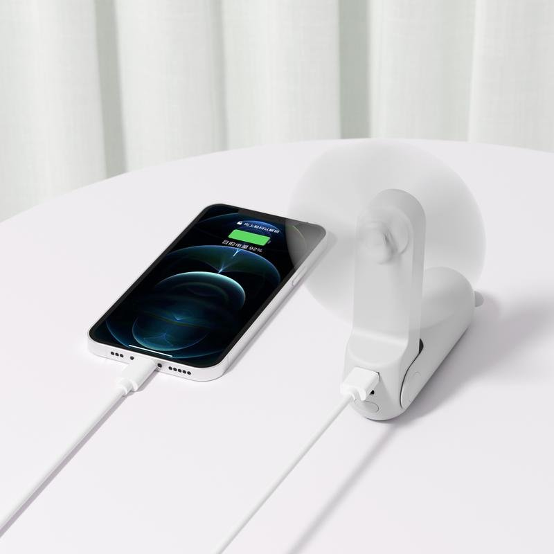 JISULIFE Handheld Fan with 4500 mAh Powerbank Max 46H Runtime, USB Powered Folding Personal Fan,3 Speeds,Gifts for Women Men Kids Gift for Festival