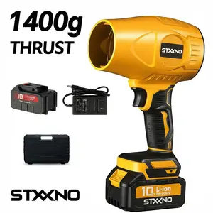 Stxxno 1400G Thrust Turbo Jet Blower – Cordless Leaf Blower with Violent Turbo Fan, Brushless Pure Copper Motor, Car-Drying Jet, Handheld Snow Blower, Turbo Air Duster for Home Improvement & Garden Care – Perfect Christmas & New Year Gift jet fan blower