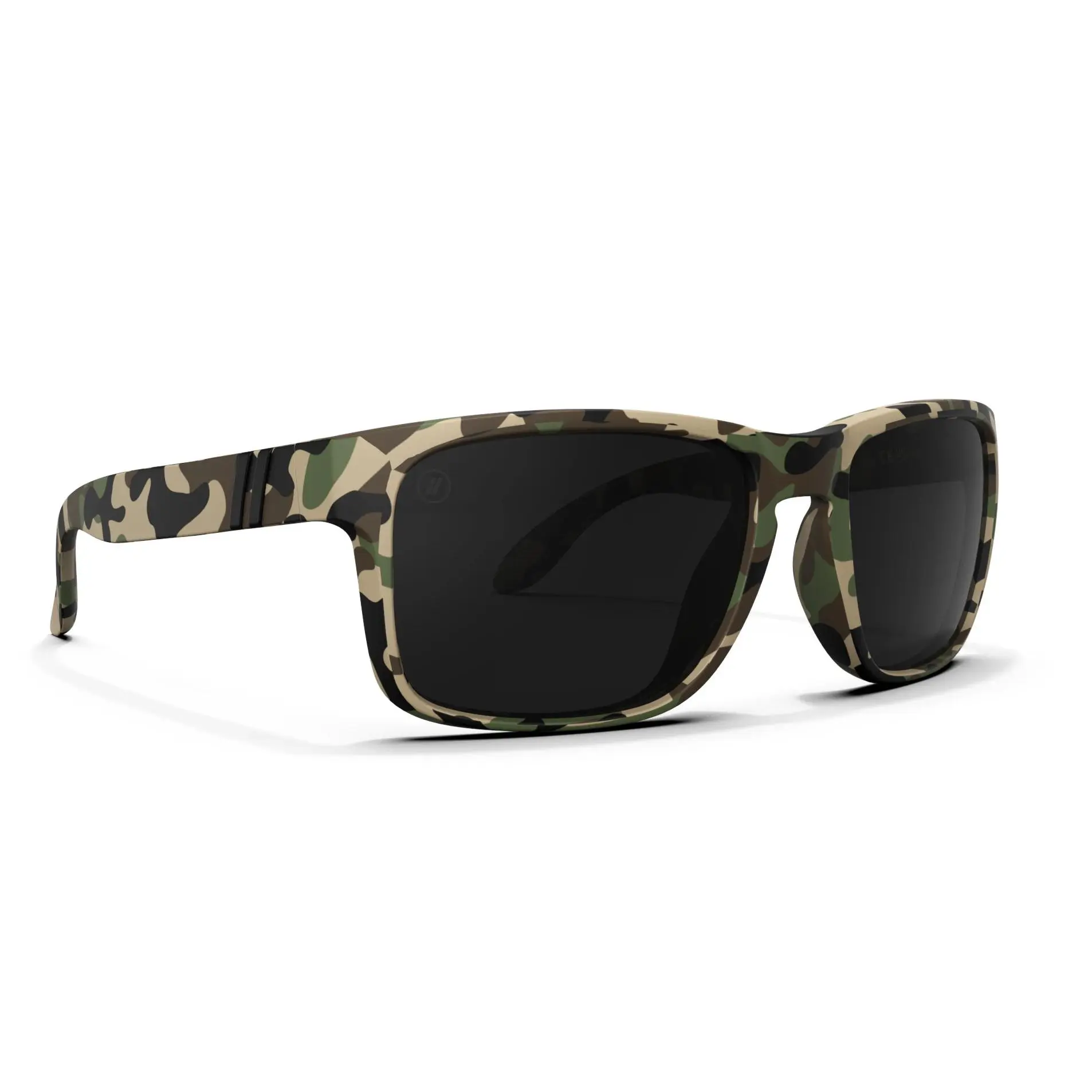 Canyon Woodland Camo | Blenders Eyewear | Polarized Sunglasses – Woodland Camo Frame, Polarized Smoke Lenses, 100% UV Protection, Medium–Large Fit