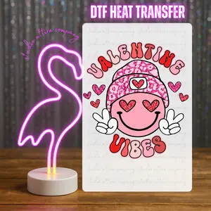 Valentine vibes, Valentine, Heat transfer, Press and peel, Full color, Instant press, MTO