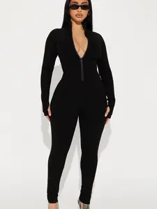 Juliet Snatched Jumpsuit - Black