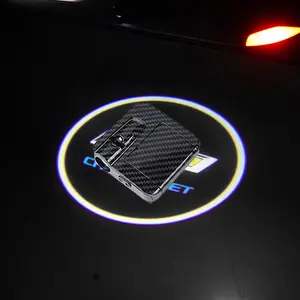 2PC Car Door Welcome Lamp Wireless Auto Emblem Laser Projector Light For Chevrolet Cruze Captiva Sonic Spark Malibu Orlando(Battery Not Included)