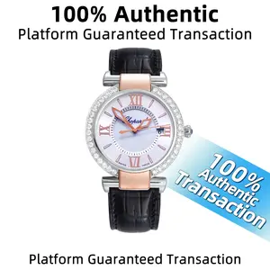 Chopard Imperiale 36mm Steel Rose Gold Mother of Pearl Dial Aftermarket Diamond Bezel Quartz Watch WHT029355