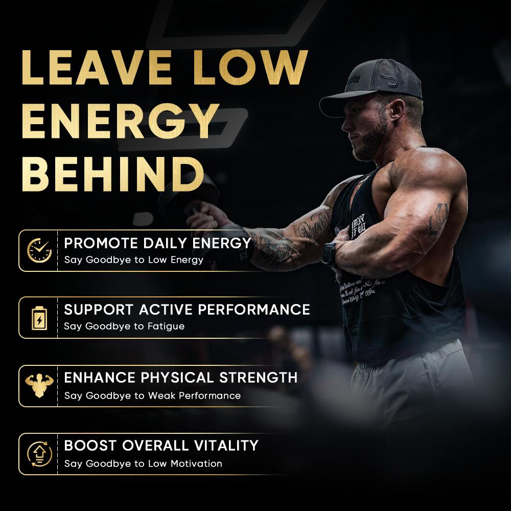 DrBioCare PEAK MODE – Men’s Daily Energy, Strength & Performance Support with Maca, Ashwagandha & Zinc