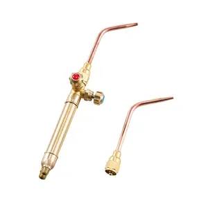 Oxygen Acetylene Torch Kit, Gas Welding Torch Kit, 14PCS Portable Oxy Acetylene Brazing Set with 177'' Twin-Hose, 2 Welding Tips, Welding Torch, 2 Regulators, Cylinder Holder (without Cylinder)