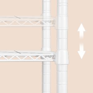 Multifunctional Clothing Rack with 4 Tiers Freestanding Portable for Hanging Clothes Hats Bags Scarves Space Saving 31.2''W x 11.8''D x 48''H and Stylish Home Organization Adjustable Removable Tray Organiser Hangable