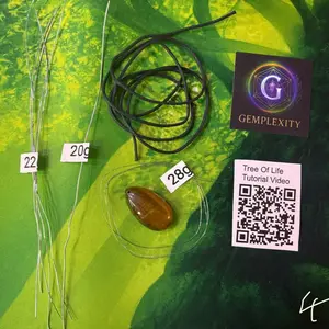 Tigers Eye Tree of Life wire wrapping kit