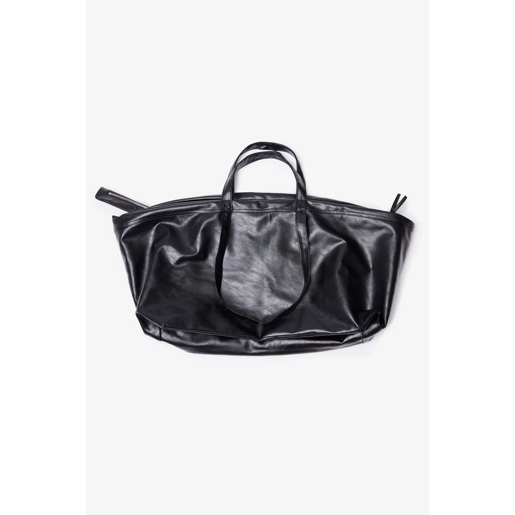 Leather Weekender Bag - Black