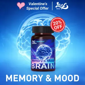 LeafStory Nootropic Brain Supplements for Memory andFocus, Cognitive Function for Mental Health & Clarity withPhosphatidylserine, Vitamin B6 B12, Folate &Dihydromyricetin, 60 Capsules-BD