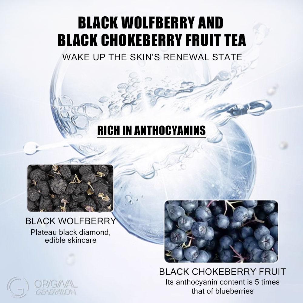 Young Tea Set 60g (6gx10pcs) Morning Afternoon Night:With Red Dates, Mulberry, Poria,,Coix Seed, Pear, Black Wolfberry Jasmine,Ophiopogon Japonicus Pear Red Ginseng Astragalus,Longan Double-petal red rose; Black wolfberry