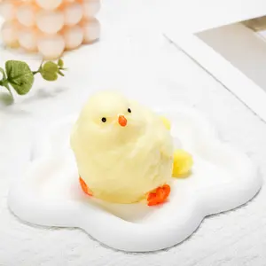 Little Yolkie Chick Squishy Toy – Handmade Silicone Stress Relief Squeeze Toy (Not Edible)