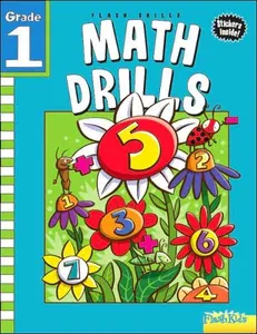 USED-Math Drills: Grade 1 (Flash Skills) by Flash Kids Editors (Paperback)