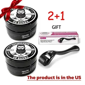 Apolo2pcs+GIFT Ultra Potente Minoxidil Beard Growth Cream - Men's Special Thickening Blend, Super-Strong Beard Stimulant Cream, Target Severe Alopecia Beard, Fast Follicle Wake-Up & Repair Sparse Areas, Gets Perfect Beard