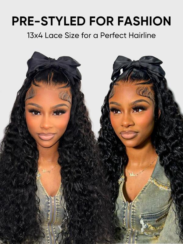 [LIVE SUPER DEAL] 28 Inch 250% Density Human Hair Wig West Kiss Pre Braided Glueless Ready Go Wig Silk Straight Lace Front Wig Pre Cut Lace Wig