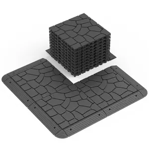 Interlocking Deck Tile 12" x 12" Garage Pavers Flooring, Outdoor Waterproof Patio Tiles, All Weather Use Plastic Decking, Interlocking Floor Tiles Outdoor, DIY Garage Floor Covering