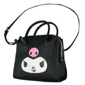Sanrio Hello Kitty and Friends Kuromi Women's Top Handle Satchel Handbag Faux Leather Cossbody Purse