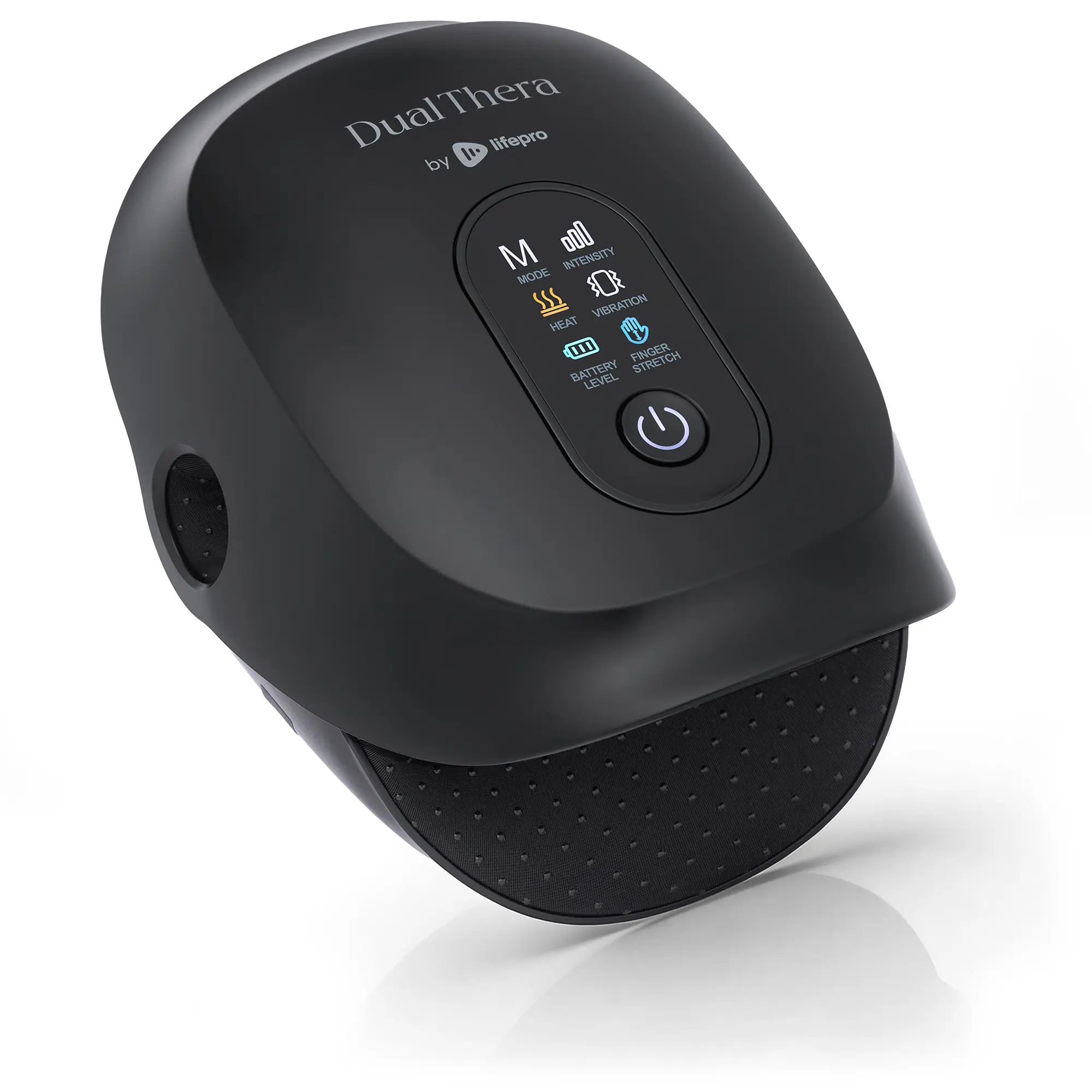 Cordless Heated Hand Massager with Compression & Vibration | Rechargeable Finger Relaxation Device
