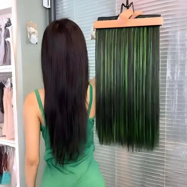 20inch Straight Brown mix Green