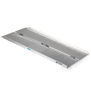 Titan Ramps 4 Foot Single-Fold Aluminum Wheelchair Ramp, 600 Pound Capacity