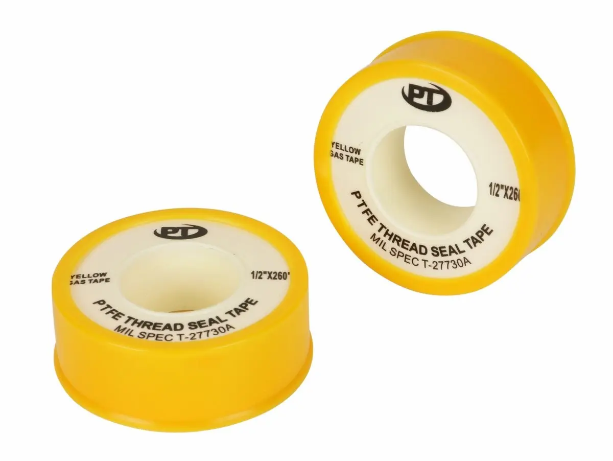 Industrial Thread Seal Tape - Yellow, 0.5 in x 260 in, Industrial Tape