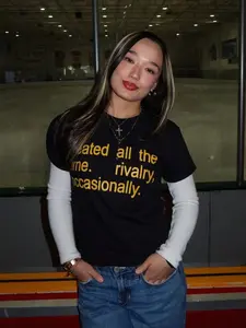 Heated All The Time Rivalry Occasionally T-Shirt | Funny Sarcastic Statement Tee | Trendy Minimalist Graphic Shirt