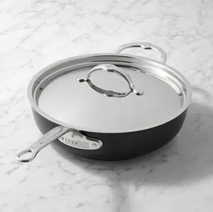 Hestan TITUM Fusion Nonstick Essential Pan 4 1/2-Qt. - Triple-layer TITUM Surface, Double Impact Base, Dishwasher Safe, Ideal for Pan-frying & Sautéing