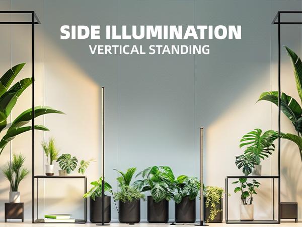 Barrina T10 Pro Standing Grow Light with Timer, 42W, 169 LEDs, Full Spectrum, Vertical Light, Wide Coverage, 4FT to 5.6FT Height with Foot Switch