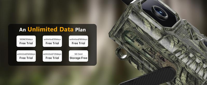 4G Remote Hunting Camera with GPS, 1.6K HD Night Vision, 0.1s Ultra-Fast Trigger, Clear Night Imaging, IP67 Waterproof, Built-in GPS Tracking, Suitable for Wildlife Monitoring / Hunting / Farm Security. Survival Kit